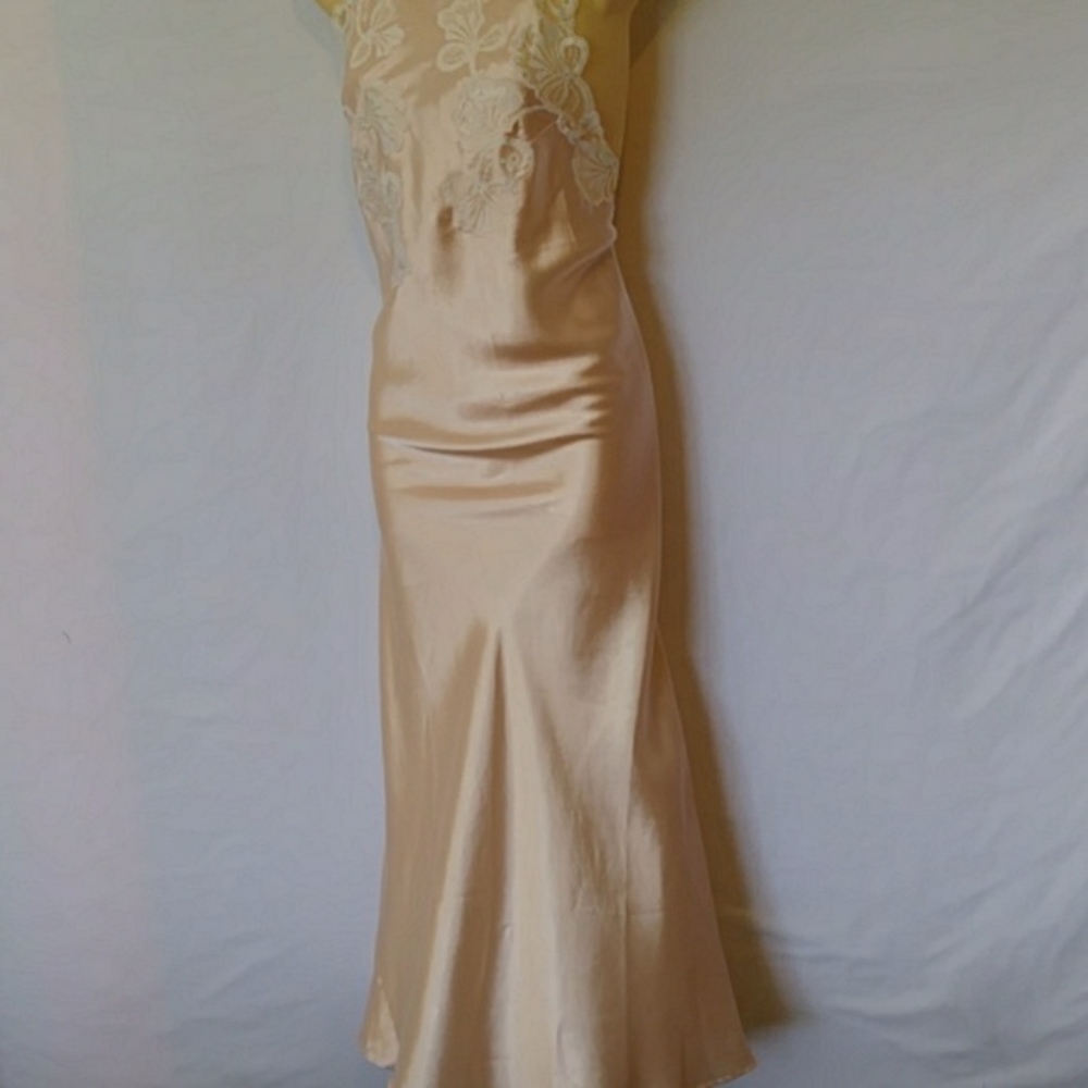 CASSINI NIGHTGOWN VINTAGE LACE SEXY FEMININE EXC~S - Picture 3 of 8